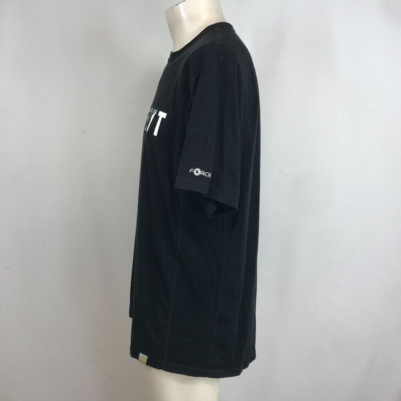 CARHARTT FORCE - MEN'S LARGE -BLACK SHOERT SLEEVE CREW NECK RELAXED FIT T-SHIRT - Picture 6 of 9